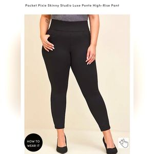 NWT Torrid 2R Pocket Pixie High Rise Ponte